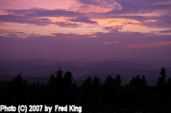 Sunset, Spruce Knob, WV