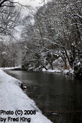 Snowy Towpath near Angler's Inn